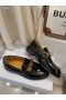 Dior Kod Loafer Svart Borstad Kalvskinn