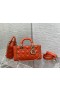 Dior D-Glädje Handväska Scarlet Red Cannage Lammskinn