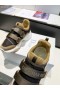 Dior D-VANDRA Sneakers Brunt Tekniska Tyg Sned Utskrift
