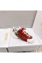 Dior D-anslut Sneakers Teknisk Väv Vit Röd