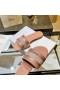 Dior Dway Bild Broderade Metallic Tråd Rosa Strass