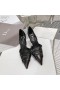 Dior Logotyp Bunden Remmar Pumpar 85mm Svart