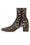 Christian Louboutin Alleo Boot 70mm Låga Stövlar Jacquard Florea Skriva ut flera färger
