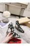 Christian Louboutin Hot Chick Pumpar 100mm Patent Vapen Multi
