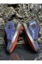 Christian Louboutin Louis Strass High-top Sneakers Mocka Svart Blå