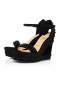 Christian Louboutin Madmonica Sandaler 120mm Veau Velours Mocka Svart
