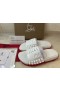 Christian Louboutin Ta Det lugnt Mulor Gummi CL Vit Skor Butik