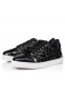 Christian Louboutin Kul Vieira Orlato Sneakers Män Alligator Relief Kalv Läder Svart