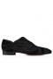 Christian Louboutin Greggy Chick Oxfords Velvet Black River CL Skor