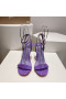 Christian Louboutin Loubigirl 100 mm Sandaler Patent Läder Lila CL Skor