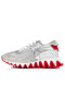 Christian Louboutin Loubishark P Strass Sneakers Glittrade Kalv Läder Och Strass