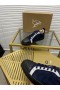 Christian Louboutin Louis Junior Sneakers i Mocka och Kalvskinn Blå Svart