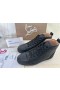 Christian Louboutin Rantus Orlato Platt Höga Top Sneakers Black Python