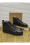 Christian Louboutin Rantus Orlato Platt Höga Top Sneakers Black Python