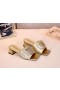 Jimmy Choo 45 mm Diabilder Kalv Läder Blixtlås Väska Guld