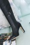 Jimmy Choo Knäet Boot 85mm Kalv Läder Svart