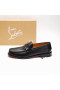 Christian Louboutin Logotyp Utsmyckning Loafers Kalv Läder Svart