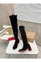 Christian Louboutin Stretchadoxa Botta Alta 70 Mm ThighBoots Svart Christian Louboutin Skor