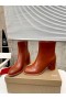 Christian Louboutin Adoxa 70mm Läder Vrist Stövlar Brunt Kalvskinn CL Skor