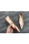 Christian Louboutin Kraft PVC Ballalla Lägenheter Läder Beige Christian Louboutin Skor