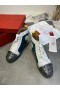 Christian Louboutin Lou Pik Pik-High-top Sneakers i Mocka och Kalv Flerfärgad