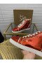 Christian Louboutin Lou Spikar 2 Höga Top Sneakers Patent Läder Loubi
