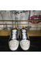Christian Louboutin Seavaste 2 Platt Sneakers Cl Logotyp Kalv och Mocka Flerfärgad