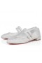 Christian Louboutin Sweet Jane Strass Ballerinor Metalliska Mocka Och Strass Kristall CL Skor