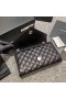 Saint Laurent Liten Kuvert Väska Noir Kornat Läder Saint Laurent Väskor