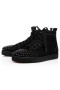 Christian Louboutin Lou Spikar Svart/svart/bk Mocka