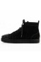 Christian Louboutin Lou Spikar Svart/svart/bk Mocka