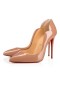 Christian Louboutin Pumpar Hot Chick 100 mm Nude Patent kalv