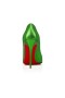 Christian Louboutin Pumpar Hot Chick Läder 100mm Spenat/lin Spenat Skor