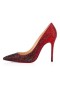 Christian Louboutin Pumpar Kate Strass 100 mm Svart/röd Strass