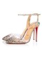 Christian Louboutin Pumpar Spikaqueen 100mm Blanda Kalifornien/ab Pvc