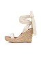 Christian Louboutin Kil Monica du Désert 110 mm Craie/naturel Cott