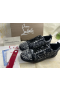 Christian Louboutin Louis Junior Spikar Sneakers Storm Tryckt Kalv Läder Och Spikar Svart