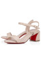 Christian Louboutin Miss Jane Sandal 55mm Sandals Nappa Leather Leche