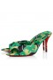 Christian Louboutin Miss Z Mule 80 Mm Mules Gaagal Coated Canvas Tropical