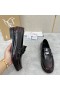 Christian Louboutin Penny Loafers Patent Calf Leather Black Brown