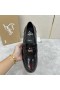 Christian Louboutin Penny Loafers Patent Calf Leather Black Brown