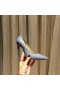 Christian Louboutin So Kate 120mm Pumps Python Leather Gray