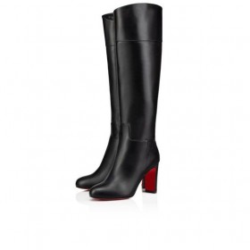 Christian Louboutin Loo Botta 85 Mm Stövlar Kalv Läder Svart Christian Louboutin Stövlar