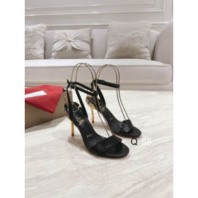 Christian Louboutin Ginko Flicka 85mm Strappy Sandaler Nappa Läder Svart