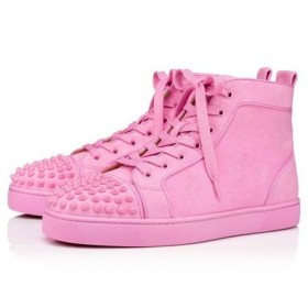Christian Louboutin Lou Spikar Orla Confettis/confettis Matt Mocka Läder