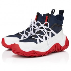 Christian Louboutin Anapur Running Sneakers Calf And Rubber White