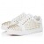 Christian Louboutin Vieira Natt Spikar Sneakers Män Kalv och Nappa Läder Vit