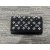 Christian Louboutin Paloma Clutch i Mocka och Kalv Läder och Spikar Svart
