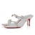 Christian Louboutin Bara Queen 70 Mm Mulor Glitter Kalv Läder Silver CL Skor