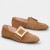 Roger Vivier Mjuk Metall Spänne Loafers Brun Mocka